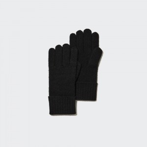 Uniqlo 100pct Cashmere Knitted Gloves Taschen Damen Schwarz | 59407MLPS