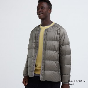 Uniqlo 100pct Recycled Down Jacket Jacken Herren Grau | 14967HCOR