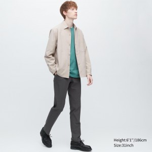 Uniqlo Airsense Ultra Light Wool Like Trousers Anzüge Herren Dunkelgrau | 18476EGFL