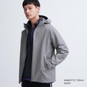 Uniqlo Blocktech 3d Cut Parka Jacken Herren Grau | 31549CIJO