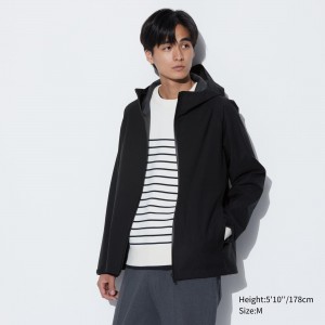 Uniqlo Blocktech 3d Cut Parka Jacken Herren Schwarz | 87592LTVE