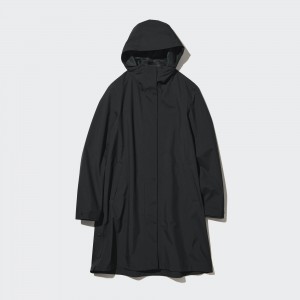 Uniqlo Blocktech Coat Jacken Damen Schwarz | 41832JWLQ