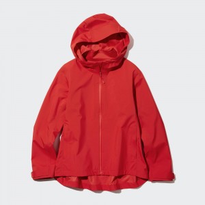 Uniqlo Blocktech Parka Jacken Damen Rot | 04157EHAQ