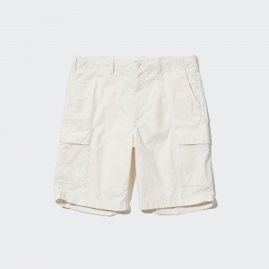 Uniqlo Cargo Shorts Hosen Herren Weiß | 45602STKA