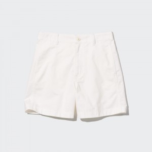 Uniqlo Chino Shorts Kurze Hose Damen Weiß | 72453DMSQ