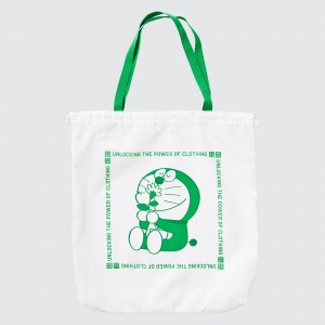 Uniqlo Doraemon Ut Recycled Pocketable Bag Taschen Damen Weiß | 13958TFVA