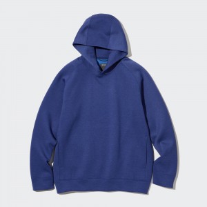 Uniqlo Dry Stretch Hoodie Hoodie Herren Blau | 04851SPCM