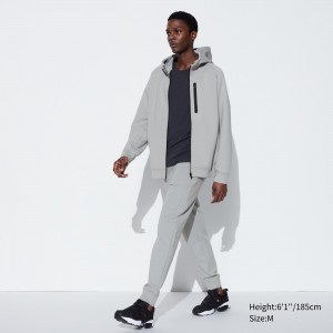 Uniqlo Dry Stretch Joggers Hosen Herren Hellgrau | 43081GYUM