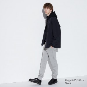 Uniqlo Dry Stretch Joggers Long Hosen Herren Hellgrau | 21386VDUW