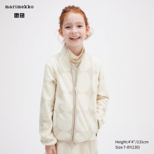 Uniqlo Fleece Zipped Jacket Jacken Kinder Hellgrau | 40873RBAK