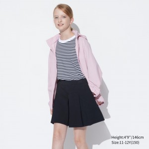 Uniqlo Girls Dry Sweat Mini Skort Kurze Hose Kinder Schwarz | 74365DILC