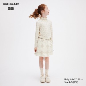 Uniqlo Girls Fleece Mini Skort Kurze Hose Kinder Hellgrau | 42597ESFV