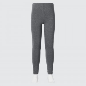 Uniqlo Heattech Cotton Extra Warm Thermal Leggings Jogginghose Kinder Dunkelgrau | 07496XZIA