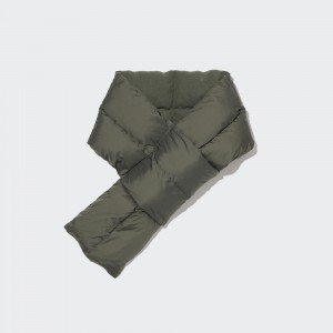 Uniqlo Heattech Lined Padded Scarf Taschen Damen Olivgrün | 57048PCKV