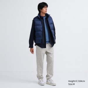 Uniqlo Heattech Pile Lined Joggers Hosen Herren Grau | 09351MYBC