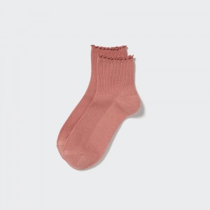 Uniqlo Heattech Thermal Socks Socken Damen Rosa | 61920QOFY