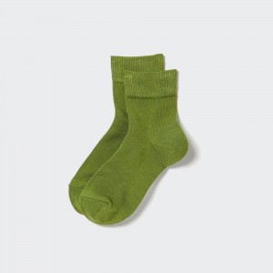 Uniqlo Heattech Thermal Socks Socken Damen Grün | 15432FWNH
