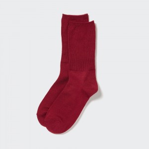 Uniqlo Heattech Two Way Thermal Socks Socken Damen Rot | 12706OAHY