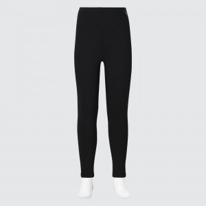 Uniqlo Heattech Ultra Warm Thermal Leggings Jogginghose Kinder Schwarz | 93807KEPY