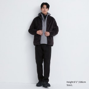 Uniqlo Heattech Warm Lined Trousers Hosen Herren Schwarz | 81253XKUB