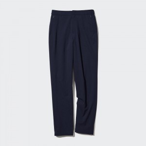 Uniqlo Heattech Warm Lined Trousers Long Oberteile Damen Navy | 81469BSDX