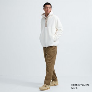 Uniqlo Heattech Warm Lined Trousers Short Hosen Herren Braun | 72963JAEQ