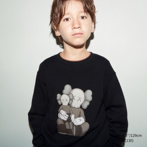Uniqlo Kaws Ut Graphic Sweatshirt Hoodie Kinder Schwarz | 65149QAXZ
