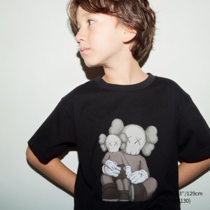 Uniqlo Kaws Ut Graphic T-Shirt T-shirts Kinder Schwarz | 23607FSVJ
