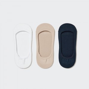 Uniqlo Low Cut Invisible No Show Socks Three Pairs Socken Damen Weiß | 87439FBUR