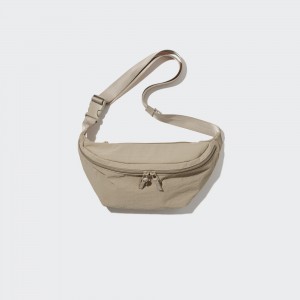 Uniqlo Nylon Crossbody Bag Taschen Damen Beige | 79013EARZ