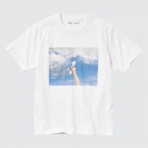 Uniqlo Peace For All Graphic T-Shirt Cristina De Middel T-shirts Damen Weiß | 84276UQLJ