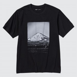 Uniqlo Peace For All Graphic T-Shirt Daido Moriyama T-shirts Damen Schwarz | 74680GOSW