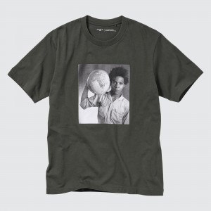 Uniqlo Peace For All Graphic T-Shirt Jean Michel Basquiat And Christopher Makos T-shirts Damen Dunkelgrau | 08645FMHK