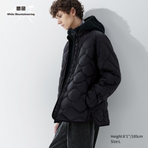 Uniqlo Recycled Hybrid Down Jacket Jacken Herren Schwarz | 60537NBFM