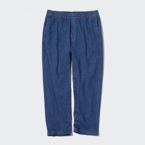 Uniqlo Relaxed Fit Ankle Length Jeans Jeans Herren Blau | 57823MDBE