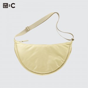 Uniqlo Round Shoulder Bag Taschen Damen Gelb | 80653VUJG