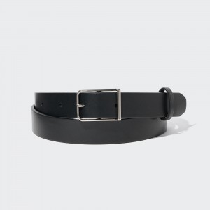 Uniqlo Rounded Square Buckle Belt Taschen Damen Schwarz | 93654UXOF
