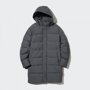 Uniqlo Seamless Down Coat Jacken Herren Grau | 87435SOED