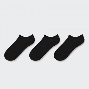 Uniqlo Short Socks Three Pairs Socken Damen Schwarz | 94265BZIP