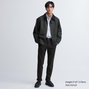 Uniqlo Slim Fit Chino Trousers Hosen Herren Schwarz | 12985ZJEG