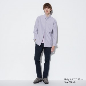 Uniqlo Slim Fit Chinos Hosen Herren Navy | 47912NZLS