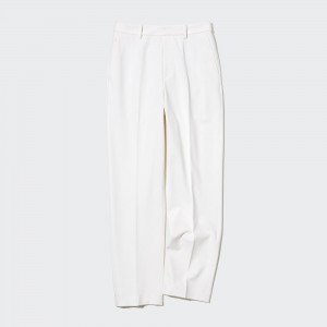 Uniqlo Smart Ankle Length Trousers Long Oberteile Damen Weiß | 70658WUAH