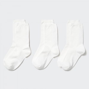 Uniqlo Socks Three Pairs Socken Damen Weiß | 71683DFQN