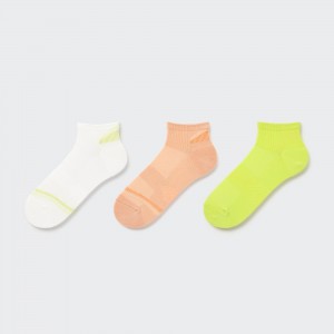 Uniqlo Sports Short Socks Three Pairs Socken Damen Weiß | 78690KFXC