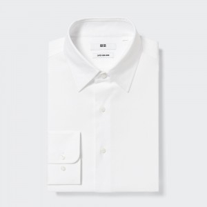 Uniqlo Super Non Iron Regular FiT-Shirt Regular Collar Hemd Herren Weiß | 69784JYKW