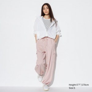 Uniqlo Sweat Cargo Joggers Oberteile Damen Rosa | 41307SHBL