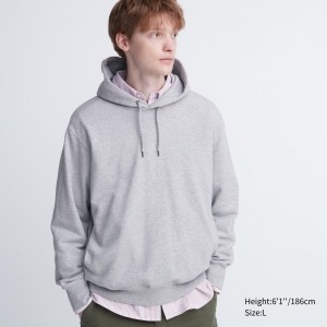 Uniqlo Sweat Pullover Hoodie Hoodie Herren Grau | 27913OPLJ
