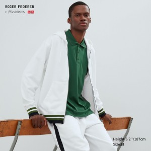 Uniqlo Sweat Zipped Hoodie Hoodie Herren Weiß | 58763GUWY