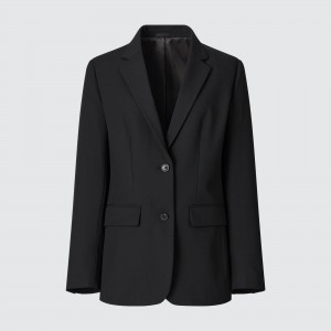 Uniqlo Tailored Jacket Jacken Damen Schwarz | 64582AEMZ