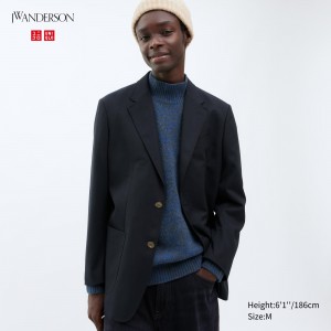 Uniqlo Tailored Jacket Jacken Herren Navy | 46710NSIP